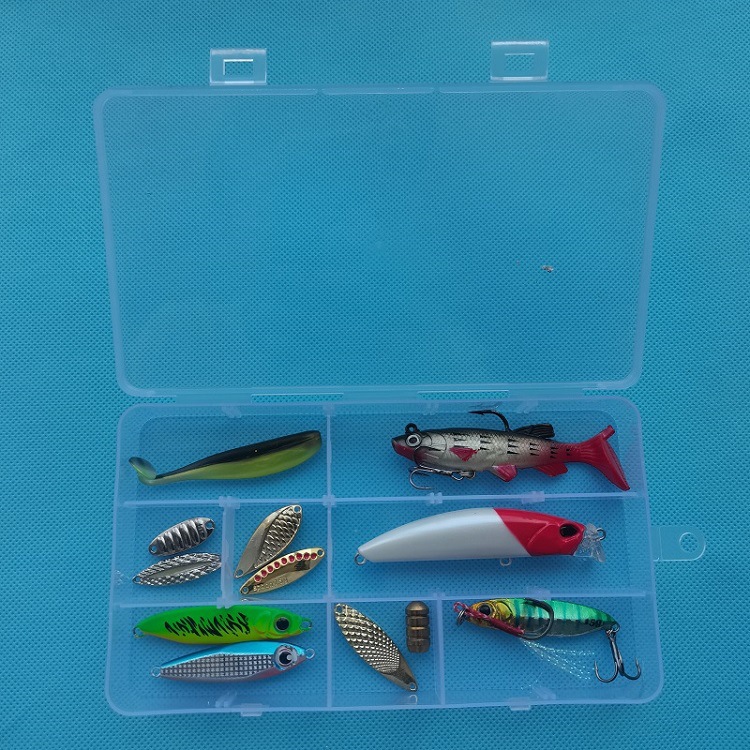 Insert-type Lure Five-compartment Accessories, Storage Transparent Accessory Artificial Bait Fishing Gear Box,_voghion.com