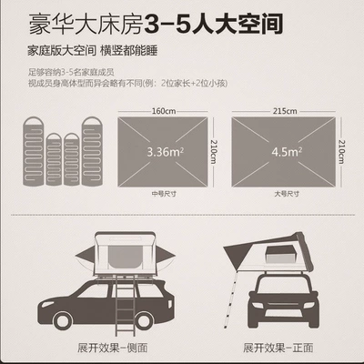 car side tent tent, Avtomobil dam çadırları