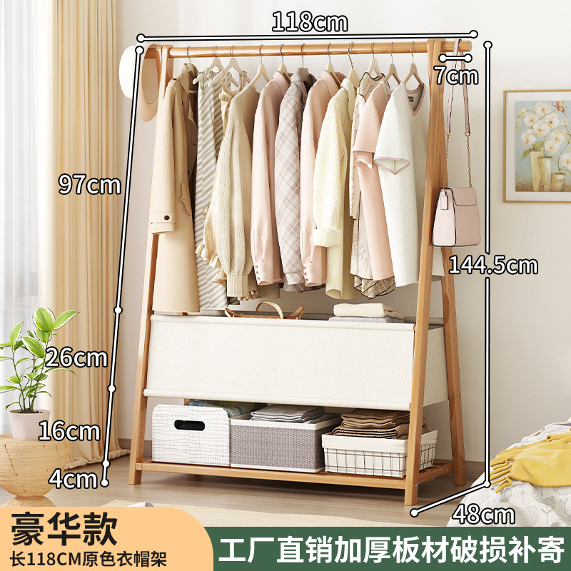 Perchero de pie, perchero plegable, perchero para ropa de dormitorio, perchero de almacenamiento simple, tendedero vertical, perchero para sombreros