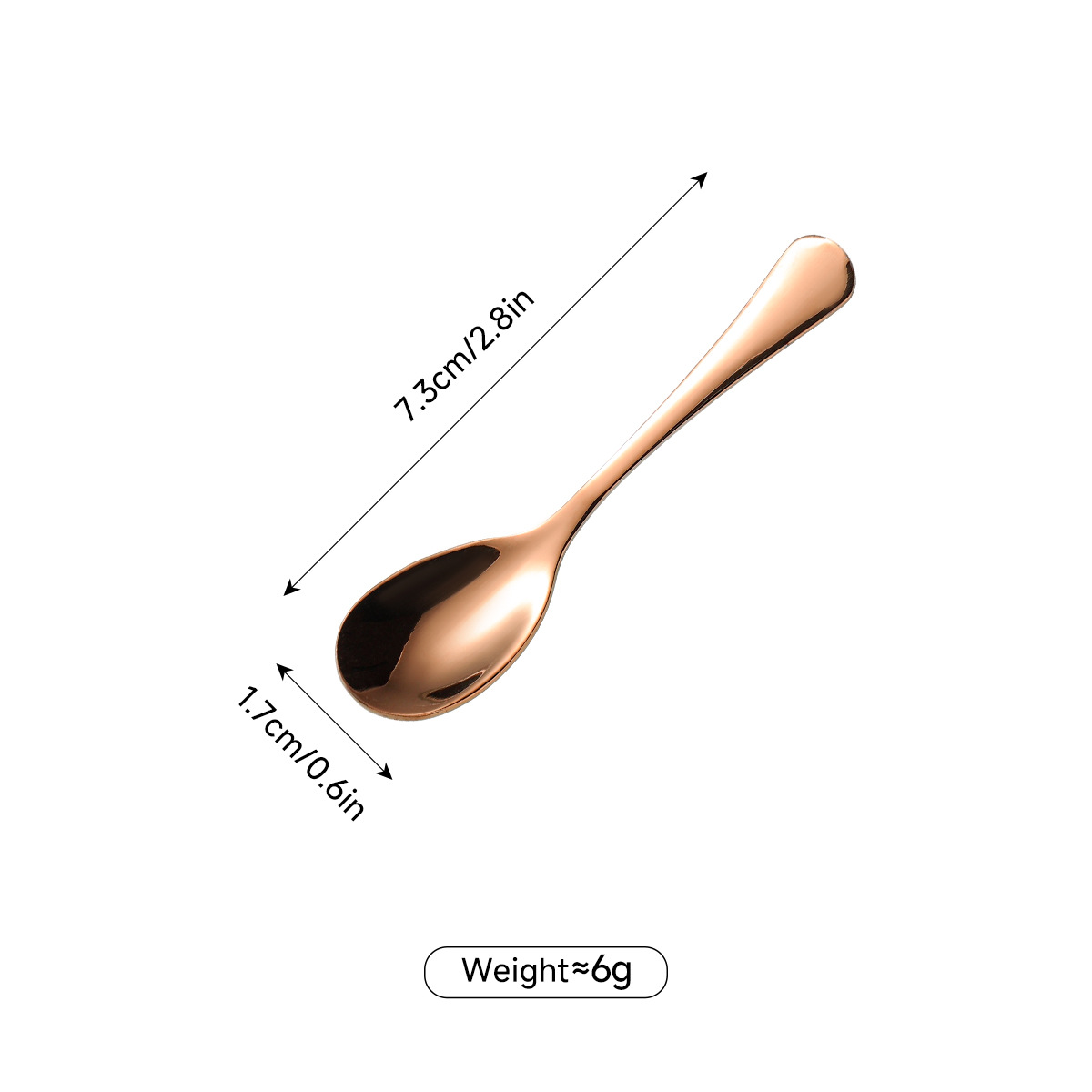 Edelstahl Kaffeelöffel Liewensmëttelgrad Fir Gewierzer Kleng_voghion.com