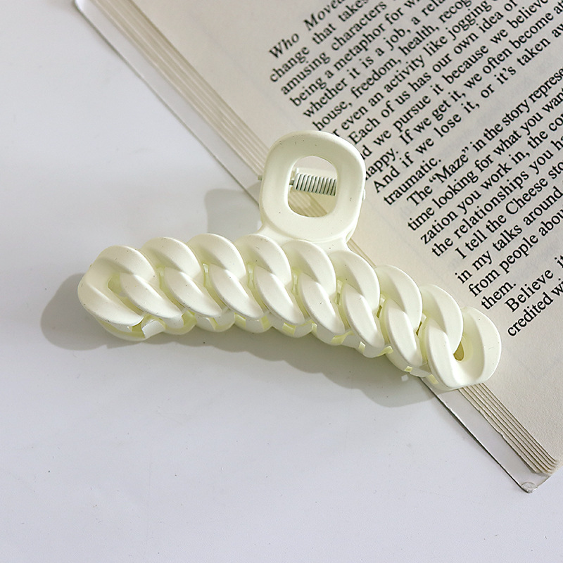 Internet celebridad clip de pelo francés de las mujeres de gran parte posterior de la cabeza horquilla clip de tiburón de alto grado agarre del pelo clip de pelo tocado