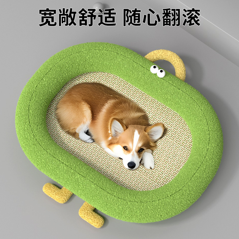 猫窝狗窝四季通用藤编凉席垫子猫窝狗窝降温散热冰爽舒适热销可爱|undefined