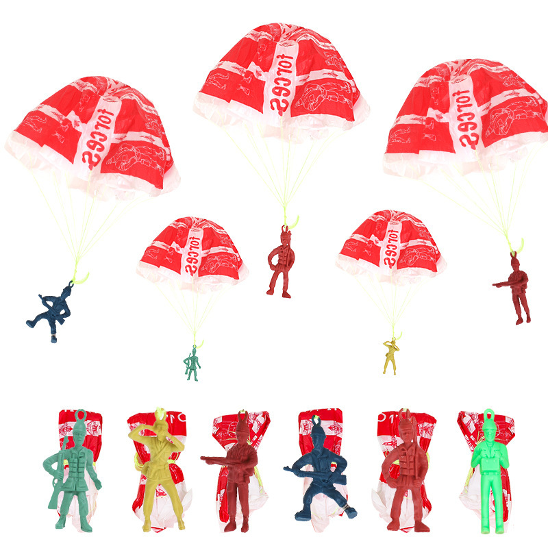 New Skydiving Soldier Childhood Toys Nostalgic Street Stall Small Toys Creative Parachute Soldier Wholesale New and Unique