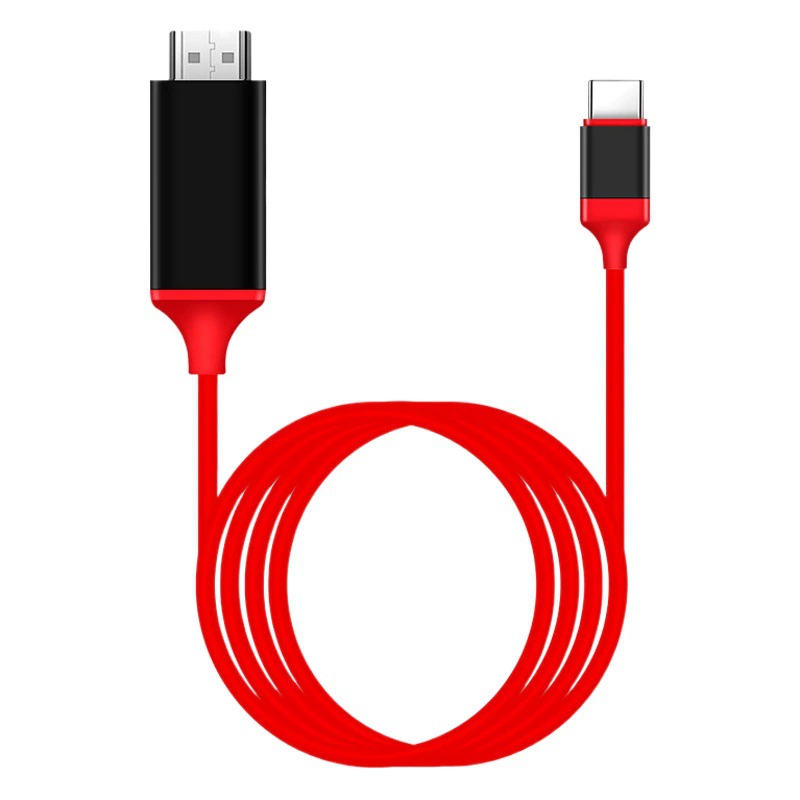 Трансграничный зарядный кабель Typec для HDTV, проекция высокой четкости 4K, компьютер с одинаковым экраном, мобильный телефон, планшет, двусторонний кабель для передачи данных