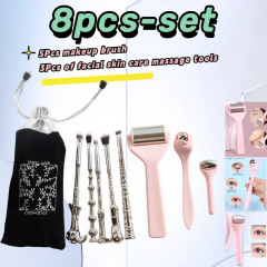 8件套組合美容工具化妝刷5支套三件套面部護理組合皮膚工具套裝
