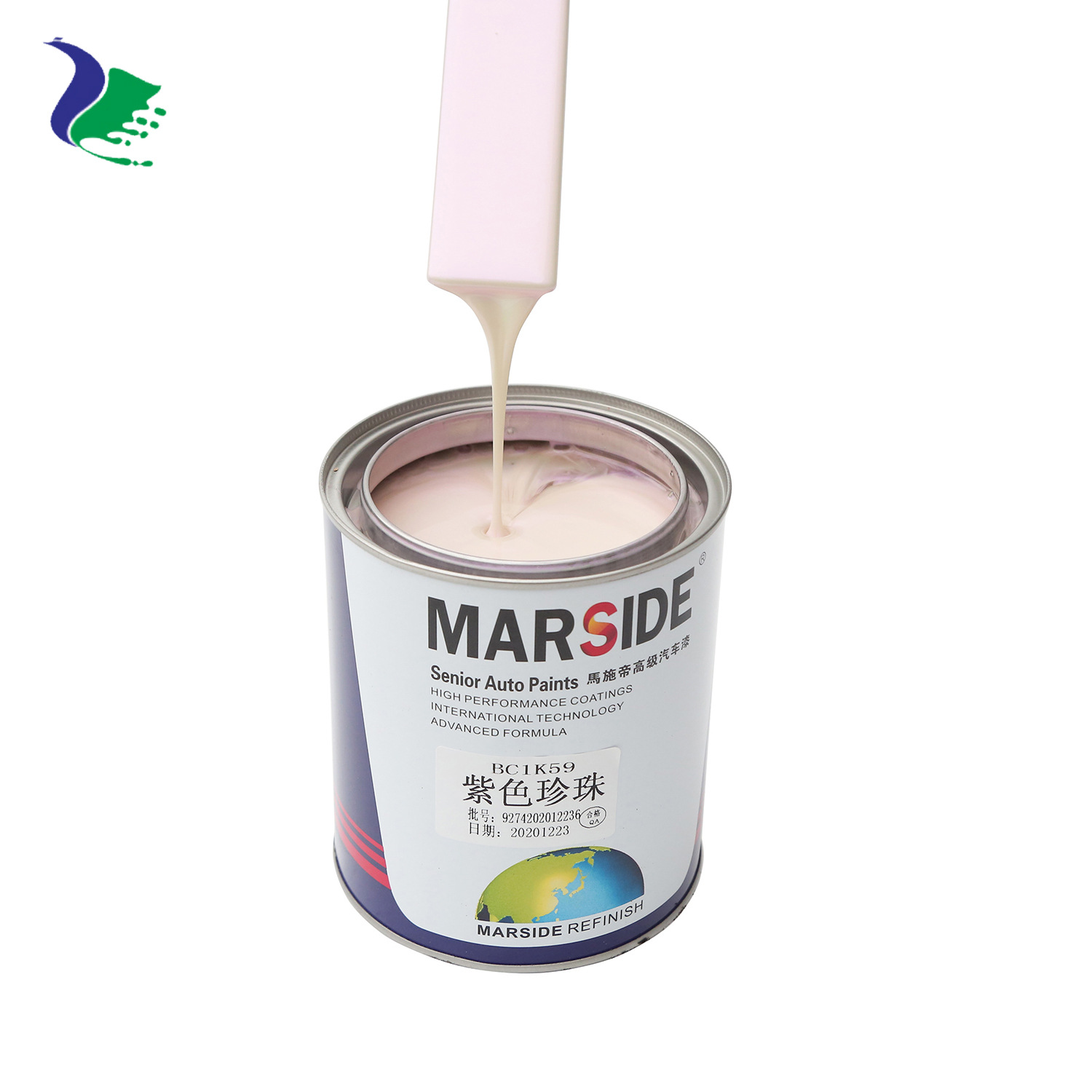 【马施帝油漆】汽车漆色母 补车漆 漆面修复剂1K单组份素色漆涂料