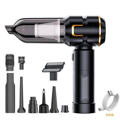 Handheld Brushless Vacuum Cleaner with Digital Tozsoranlar - st-6705bplus-black-and-gold-detachable-brushless-vacuum-cleaner-long-dust-collection-bin