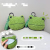 Green plush doll, cute keychain, internet celebrity, frog, wholesale