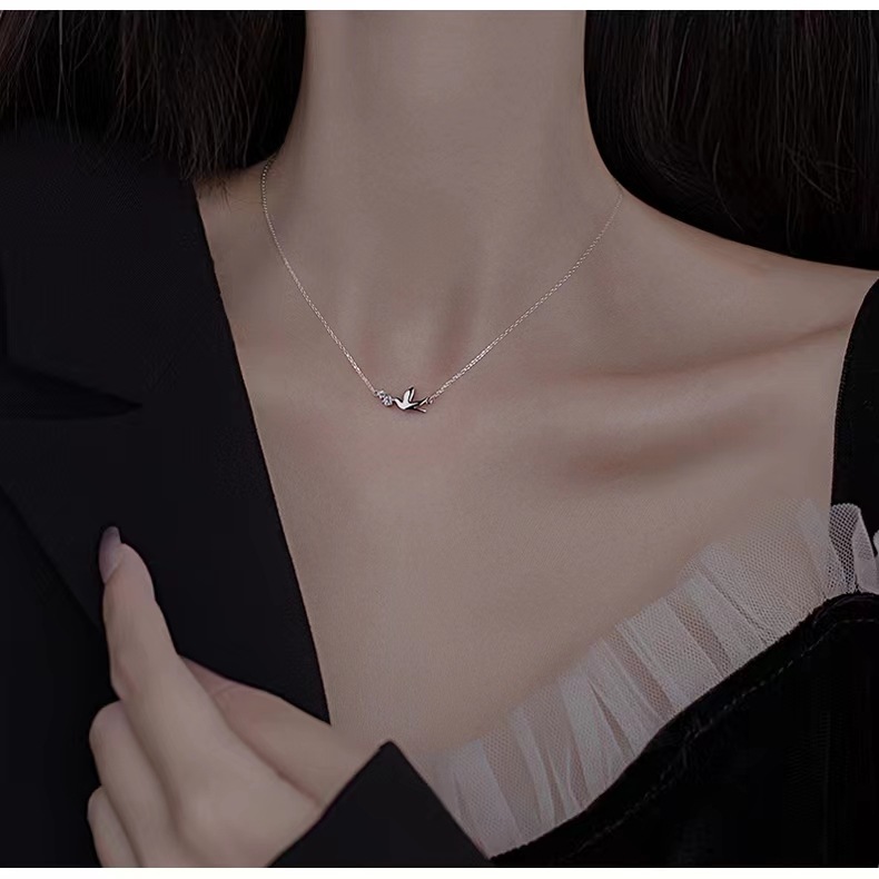 10g Weight 14K Gold Plated Plating Material Zircon Inlay Material Necklace Classification 925 sterling silver Chain Material cable chain Chain Type 1 Piece Quantity Holiday, Daily Occasion 925 Sterling Silver Material Women's Gender Inlay Design IG Style, Cute Style 925 Sterling Silver Zircon Cable Chain Inlay Necklace 9