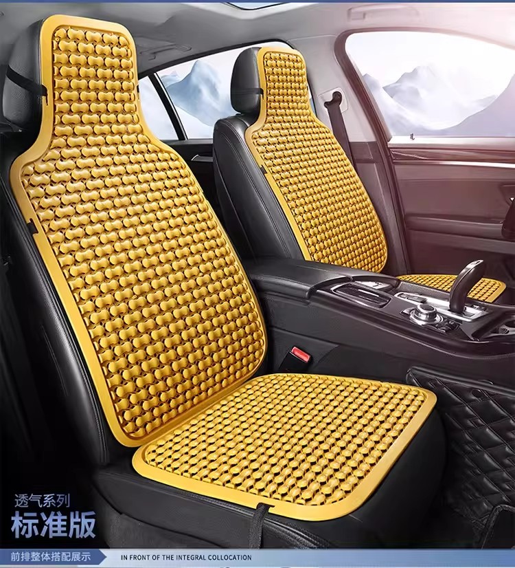 Summer Universal Car Plastic Seat Cushion, Ventilated and Breathable, Suitable for Vans and Large Passenger Trucks, Single-Piece Cooling Seat Pad