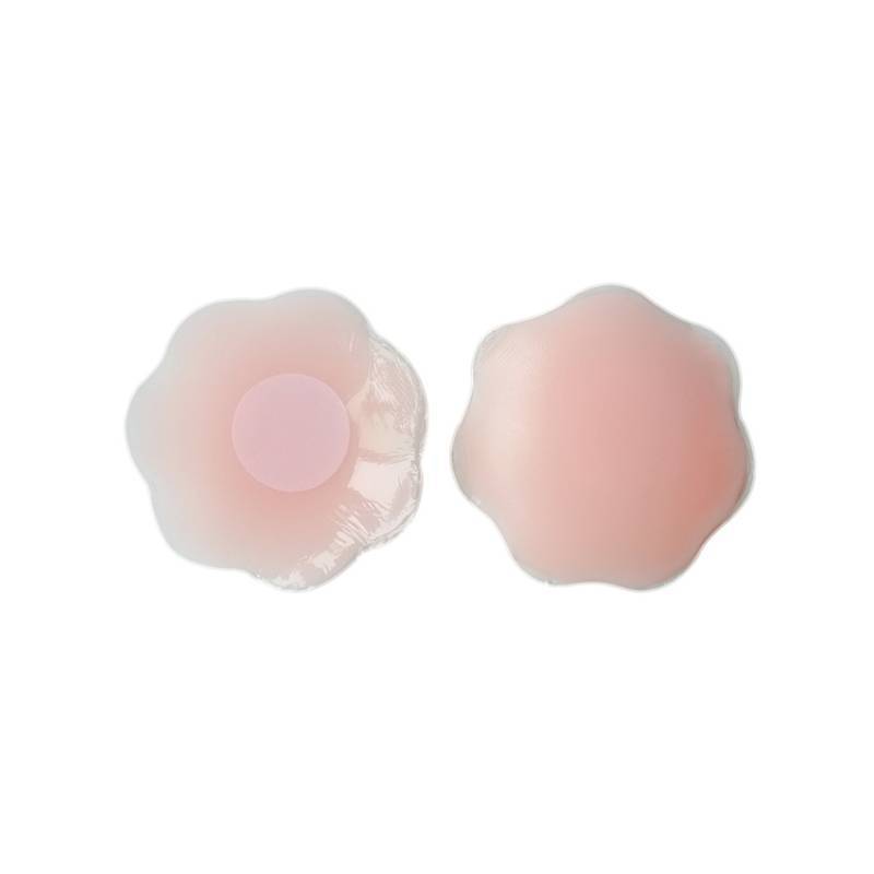 Paste de pecho de dama transfronteriza silicona invisible anti-protuberancia pezón pegatina de vestido de boda colga especial anti-luz redonda pechos belleza