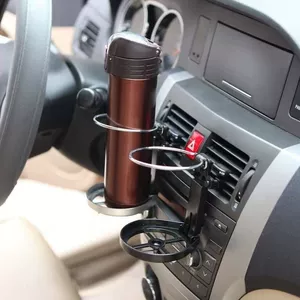Foldable car cup holder, multifunctional car vent mount for beverages, tea cups, and ashtrays, for modification