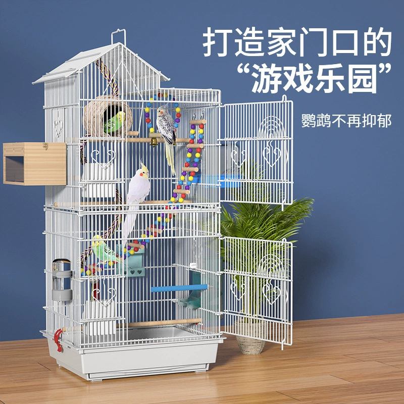 Специальная клетка для попугаев Пионы.Special Peony Eight Brother Tiger Living Bird Cage Large Family Luxury Villa Wholesale