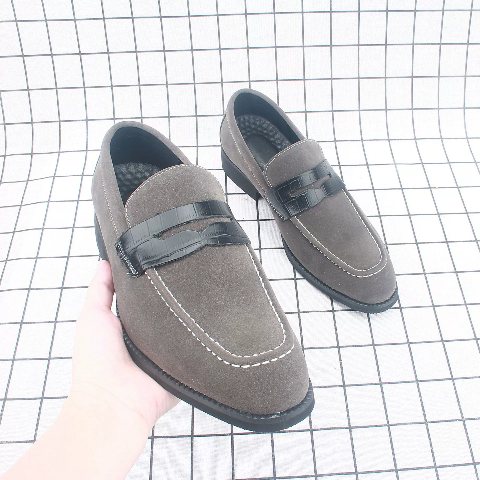 Весенняя британская простая модная универсальная повседневная мужская обувь, деловая рабочая кожаная обувь, мужская официальная обувь 87210