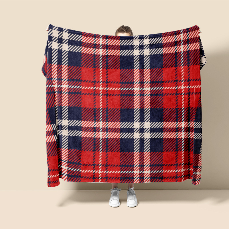 Navidad europea impresión digital franela mantas sofá suave mantas cálidas grandes cómodas al por mayor