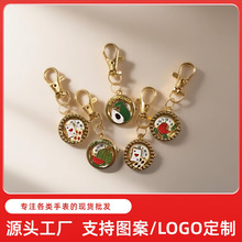 可爱复古合金挂件表学生镂空怀表男女表盘水果扑克图案手表女批发