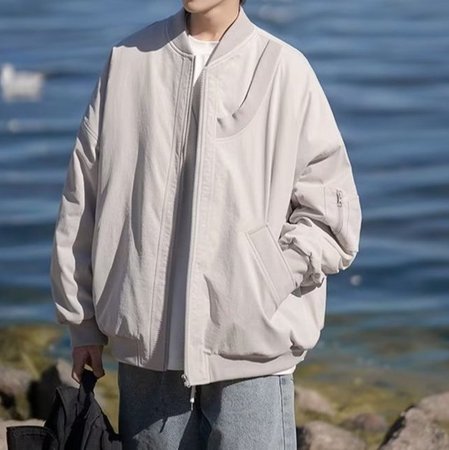 1 Autumn Winter New Pilot American High Street Workwear Retro Trendy Brand Baseball Jacket Coat Men's Clothing_voghion.com