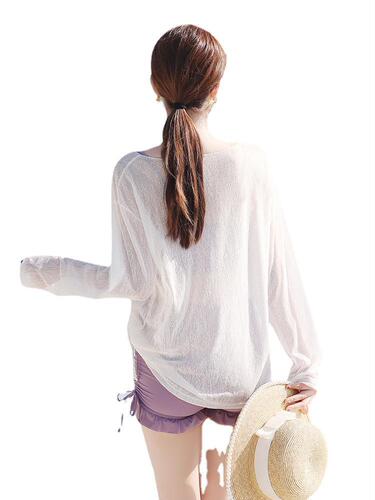Women's  New Trend Hot Spring Cover-Up Swimwear Set of 3 Conservative Cover-Up Swimsuit