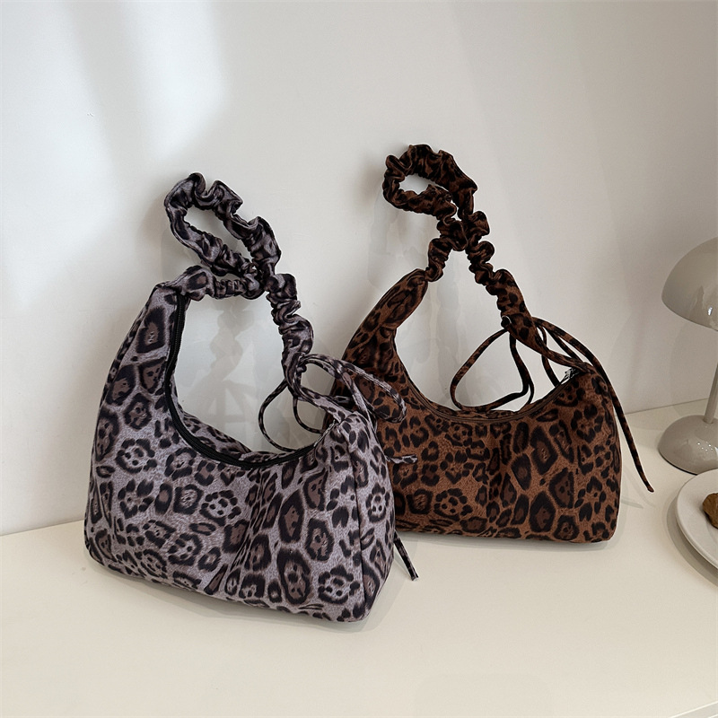 Retro leopardo tote para mujeres 2024 invierno nuevo estilo de viaje al trabajo tote de gran capacidad mochila mochila mochila