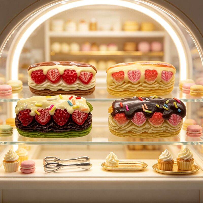 3D Strawberry Cream Roll Cake Miniature Dessert Toy Keychain Pendant DIY Keychain Pendant Accessory 3D Strawberry Cream Roll Cake Miniature Dessert Toy Keychain Pendant DIY Keychain Pendant Accessory