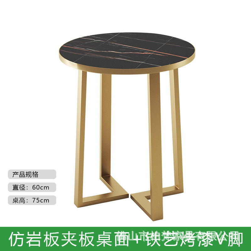 Mesa de mesa de leche personalizada mesa redonda de mármol tabla de roca mesa de comedor rápida mesa de comedor comercial