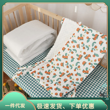儿童摔婴儿床婴儿拼接床上软包一片挡围栏棉绒床围床上用品布防。