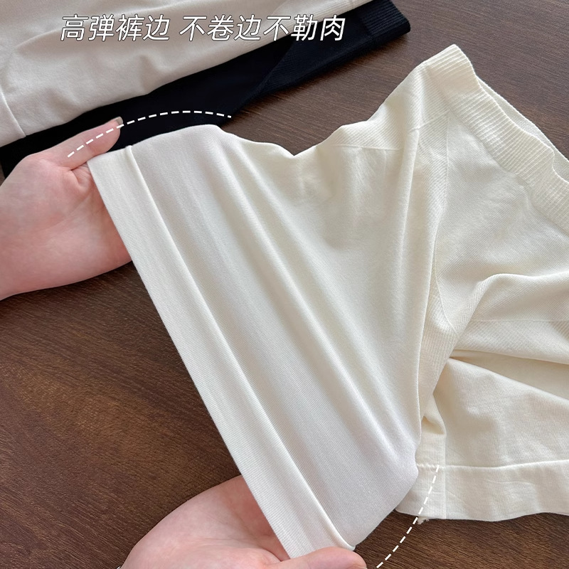 Pantalones de seguridad anti-desplazamiento femenino verano modal dos en uno sin rizos leggings sin costuras para grupo femenino 2025 nuevo