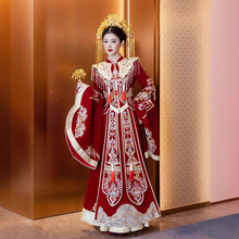 2025秋季新款秀禾服重工凤冠霞帔新娘秀禾服结婚礼服中式汉服显瘦