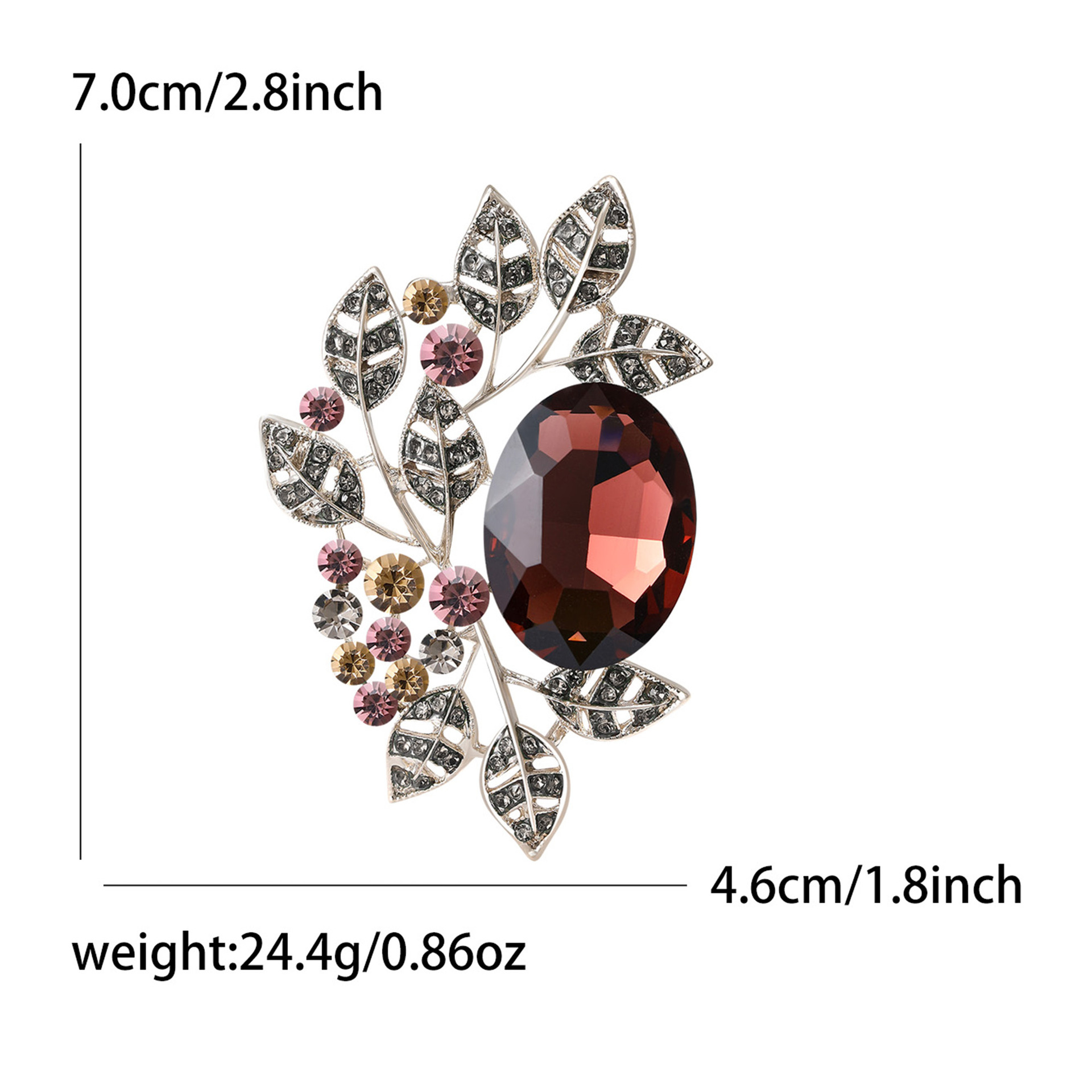 Spilla vintage da donna oro argento farfalla fiore perla cristallo_voghion.com