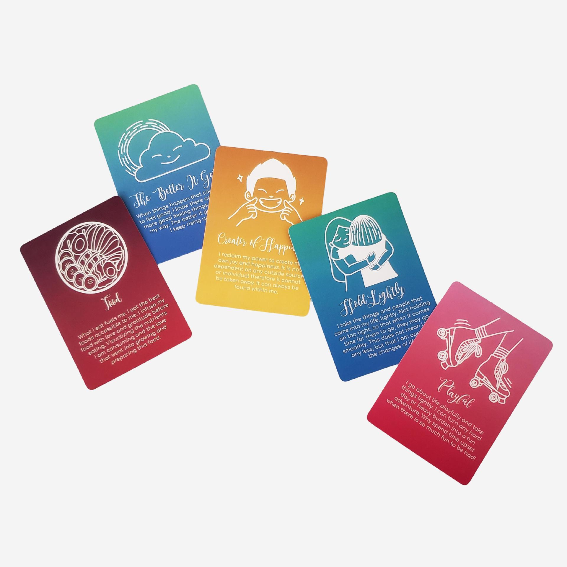 Mindful Messages Oracle Cards Mindfulness Meditation Game Set_voghion.com
