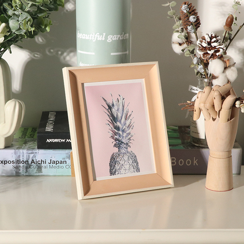 오렌지 핑크 + 화이트 에지