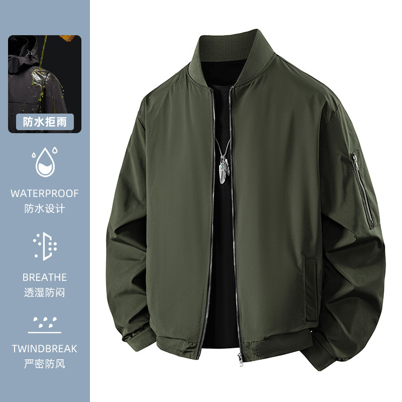 女装新款立领皮夹克宽松纯色潮流棒球服春秋休闲宽松外套百搭防风