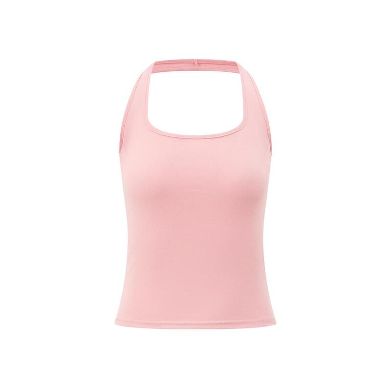 9色入荷！ Pure Desire Hot Girl レッド ホルターネック ベスト レディース 夏 スリムフィット ショートカラー サスペンダー トップ|undefined