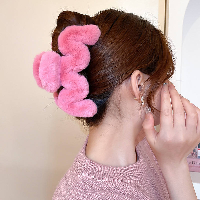Peluche oversize, forcina per capelli Cloud, volume per capelli, dopamina, dolce ricciolo per capelli, accessorio per capelli con clip a forma di squalo_voghion.com