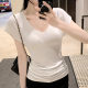 2025 New Summer Slimming Look Small Flying Sleeves and Pile Design Short-Sleeved V Neck T-Shirt