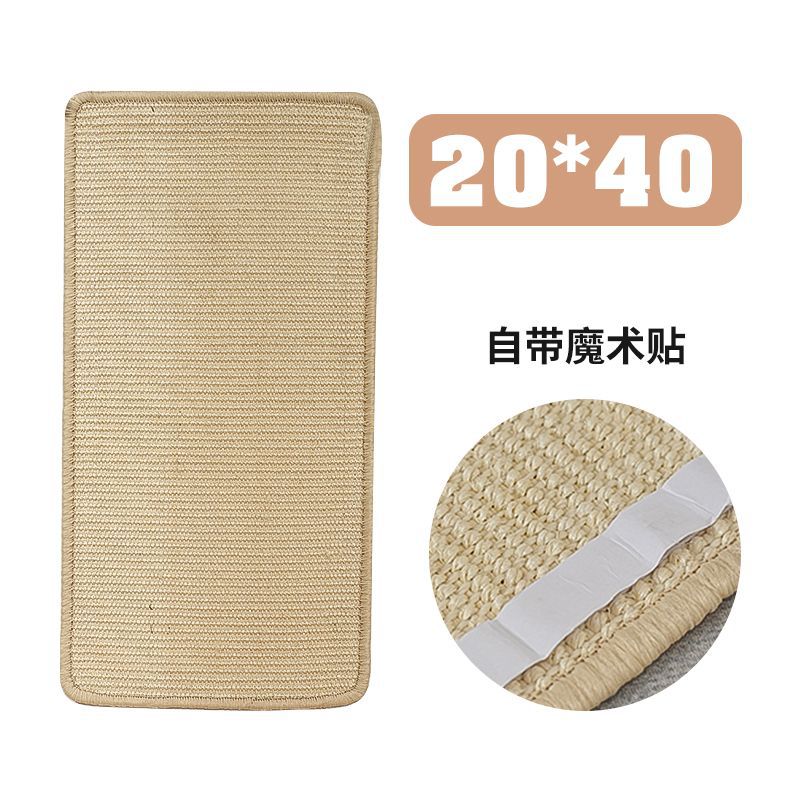 Sisal gato Scratch Board Mat montado en la pared resistente al desgaste anti-chip resistente a los arañazos sofá protección vertical molienda garra gato garra tablero de sisal mat