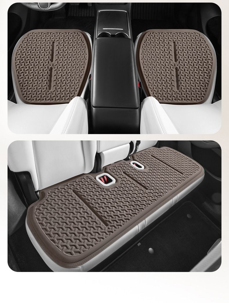 Suitable for Tesla Modely Car Seat Cushion Summer Cooling Pad Gel Seat Cushion Honeycomb Cooling Pad Breathable Fart Pad