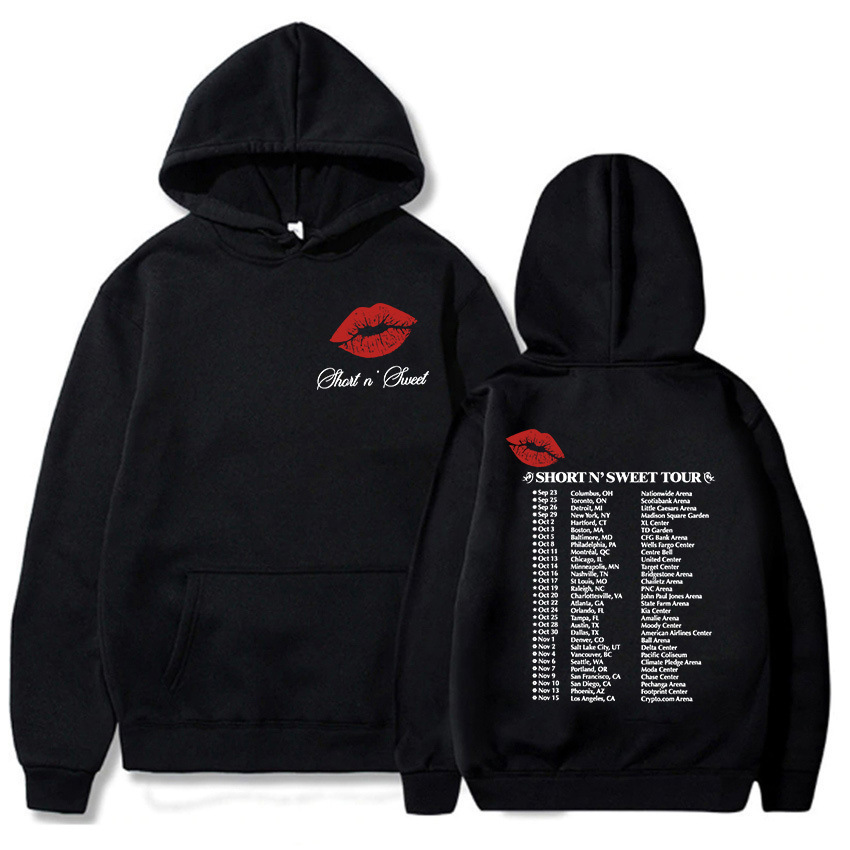 Singer Graphic Sabrina Carpenter Hoodie Short N' Sweet Tour 2025…