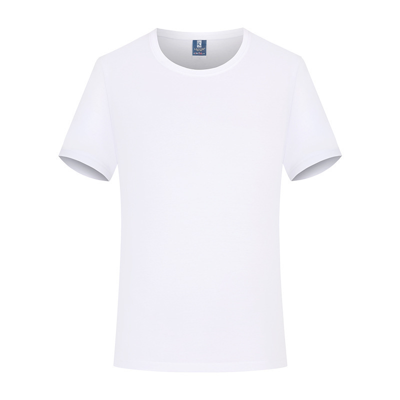 80 helado sin quemar líquido de amoníaco algodón de manga corta verano transpirable camiseta de cuello redondo personalizada camiseta cultural corporativa de alta gama personalizada