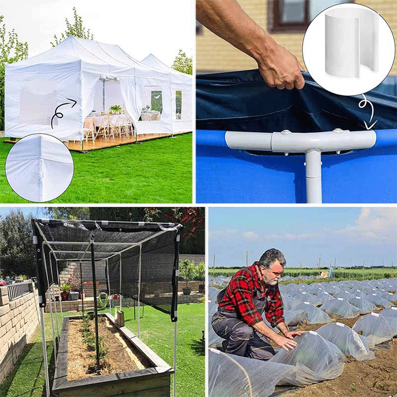 Abrazaderas para tubos de pvc para invernaderos y piscinas_voghion.com
