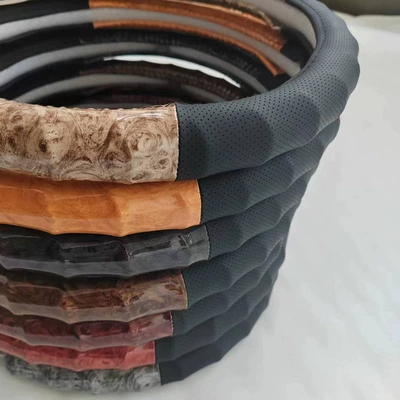 Steering wheel cover, Grain Four-Section Bamboo Steering Wheel Cover