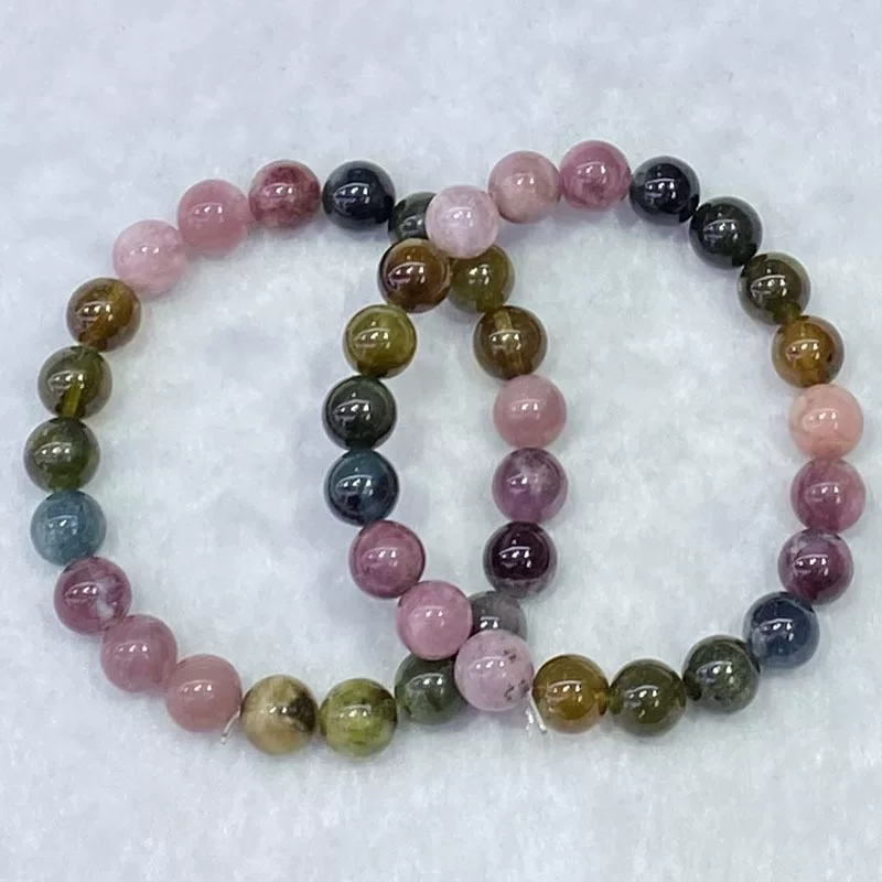 Свежий органический турмалин маленький кристал bracelet, подвеска украшение, универсальный аксессуар, женский стиль, подарок на день рождения