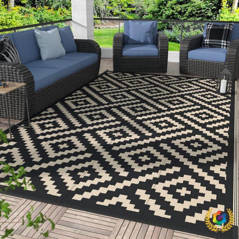 ✅跨境户外露营垫水晶绒地毯客厅家用房车旅行野餐垫防滑垫现货批