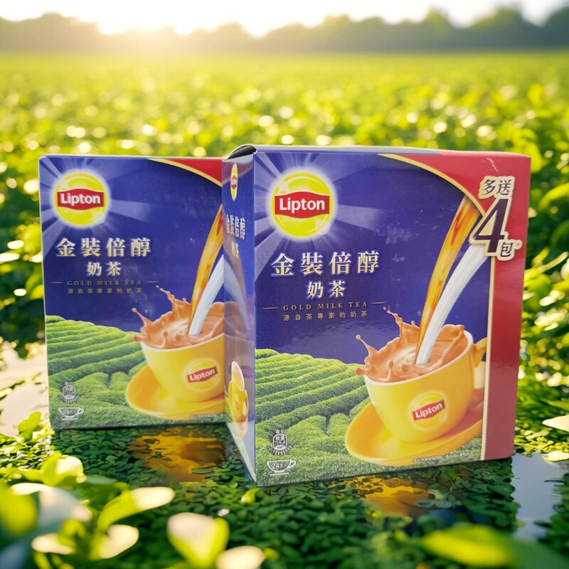 Wholesale Supply of Snacks, Office Brewed Drinks, Lipton Gold Double Milk Tea 396g*12 Boxes/Box