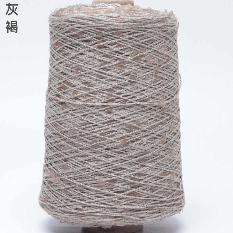 Silk Yue / mano DIY hilo de algodón multicolor brillante 3mm + 6mm sequilla 250 gramos de hilo de aguja de ganchillo
