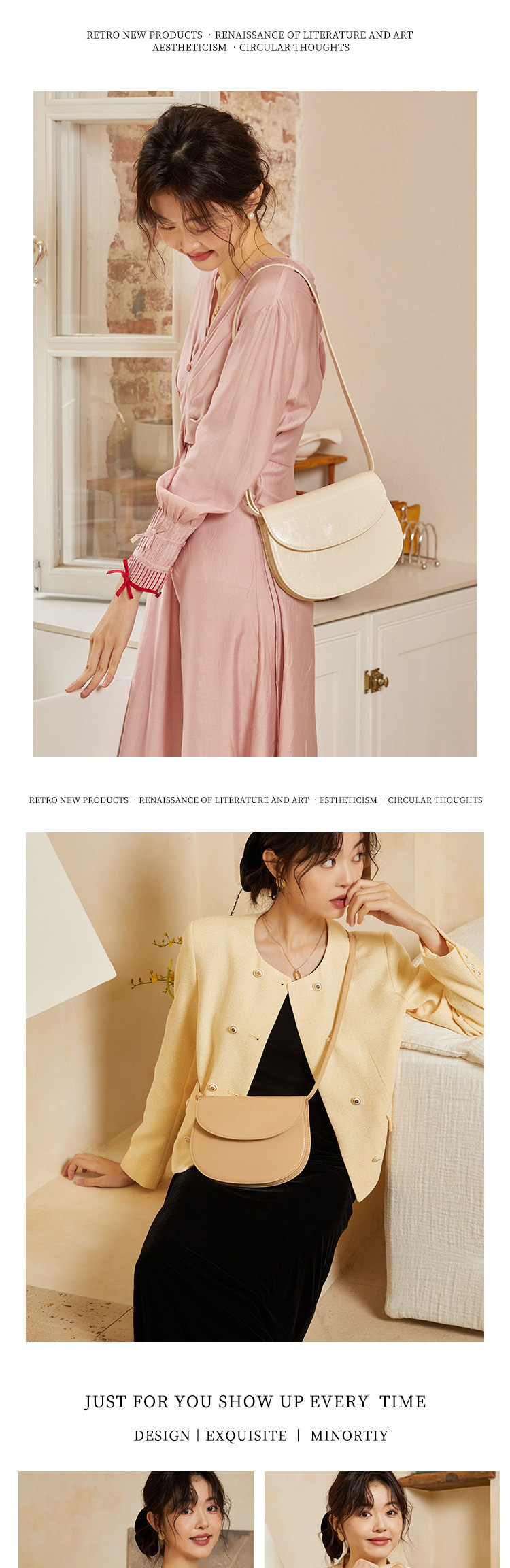 Organ Saddle Crossbody 2024 Nuovo design versatile di alta qualità, piccola e unica borsa in vera pelle, borsa a tracolla da donna_voghion.com