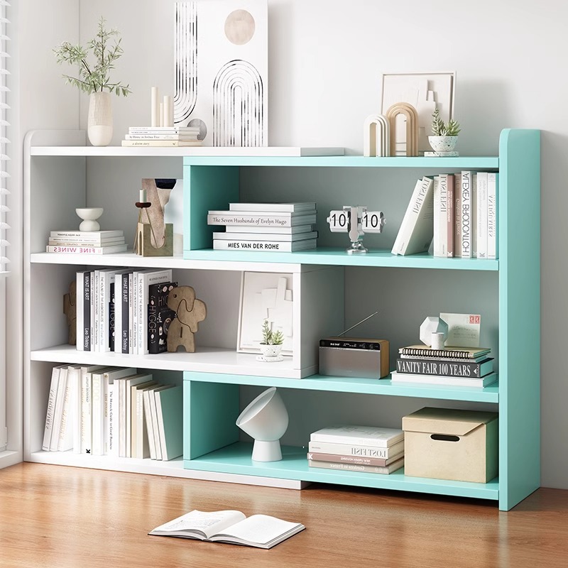 Estante de escritorio Estante de almacenamiento de estudiantes Estante de almacenamiento doméstico Estante de escritorio Estante de clasificación Estante de escritorio Estante de capas Estante de libros pequeño simple