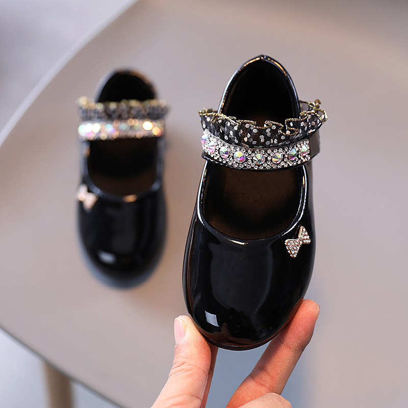 Scarpe da ballo basse da esibizione in pelle da studentessa in stile occidentale, con suola morbida, per ragazze, primavera e autunno_voghion.com