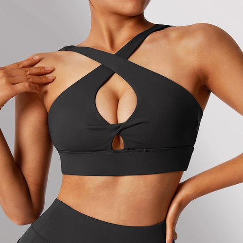 European and American waist training sports bra for women fixed chest pad beautiful back high intensity fitness large size bra foreign trade agent OK16 