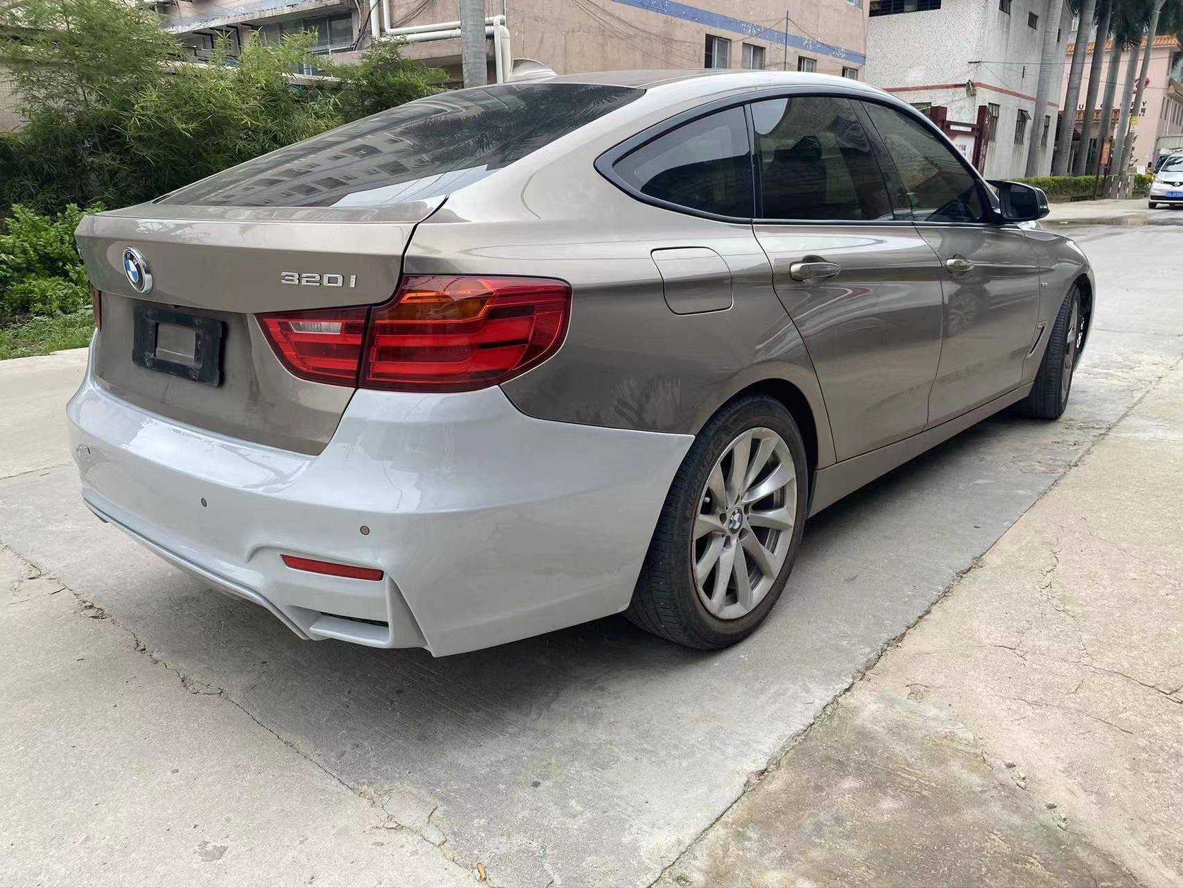 Bmw 3 Series Gtf34 Modified with M4-Style Wide-Body Front and Rear Bumper Kit, Non-Destructive Upgrade